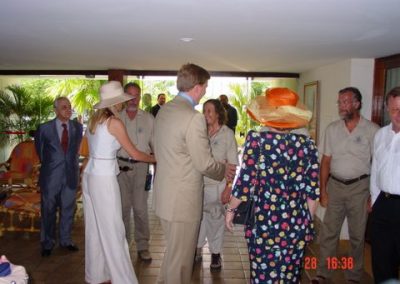 H. M. Koningin Beatrix bezoekt in 2003 Project Fort Oranje